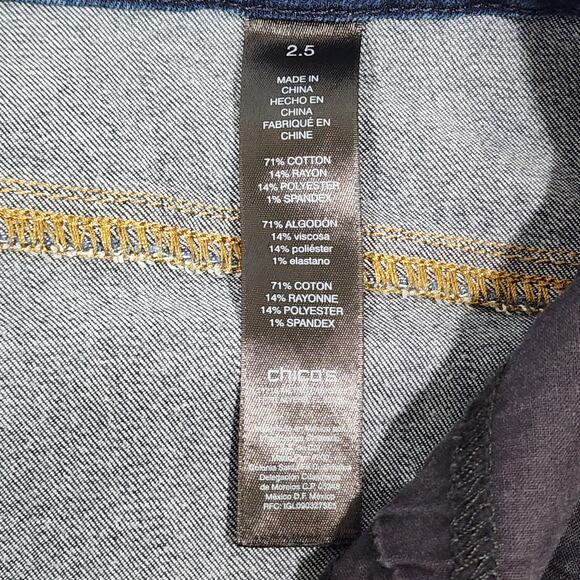 Chico's Jeans The So Lifting Crop Size 2.5 Dark Wash US Size 14 - Picture 4 of 9